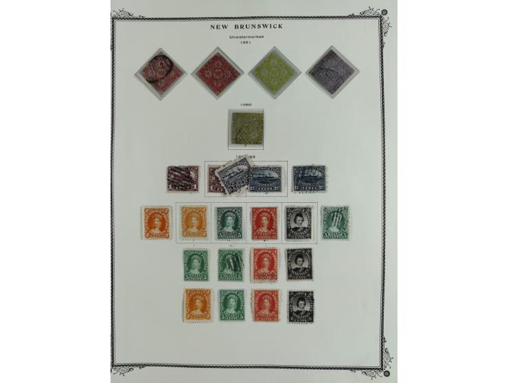 1851/1950, unused and used collection with more than 40 cards and covers, starting with Canada, Newfoundland with better item