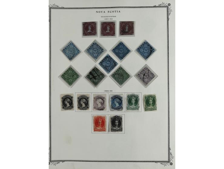 1851/1950, unused and used collection with more than 40 cards and covers, starting with Canada, Newfoundland with better item