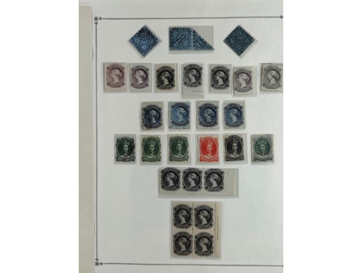 1851/1950, unused and used collection with more than 40 cards and covers, starting with Canada, Newfoundland with better item