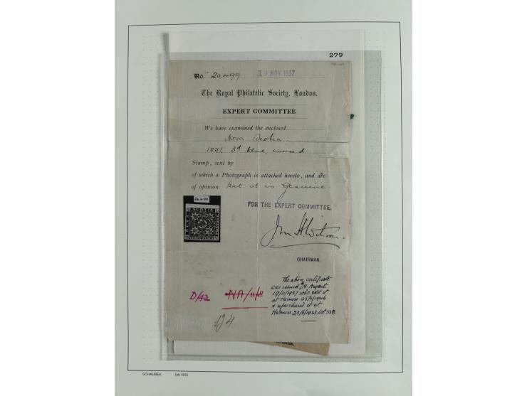 1851/1950, unused and used collection with more than 40 cards and covers, starting with Canada, Newfoundland with better item