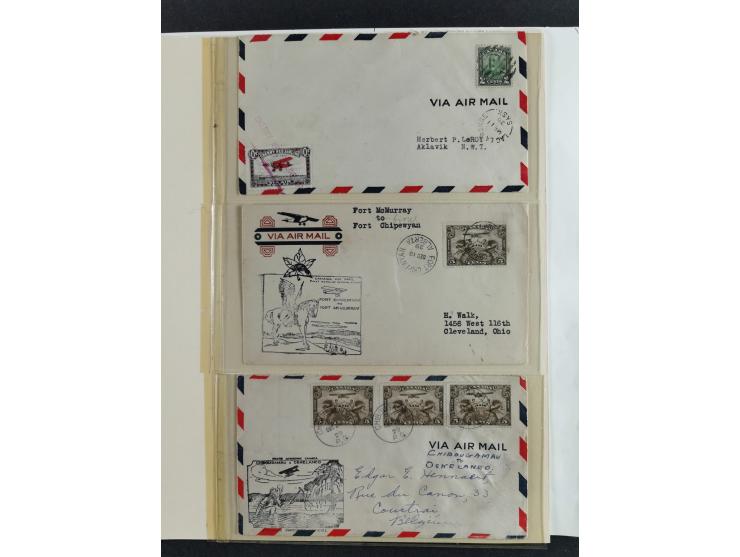 1851/1950, unused and used collection with more than 40 cards and covers, starting with Canada, Newfoundland with better item