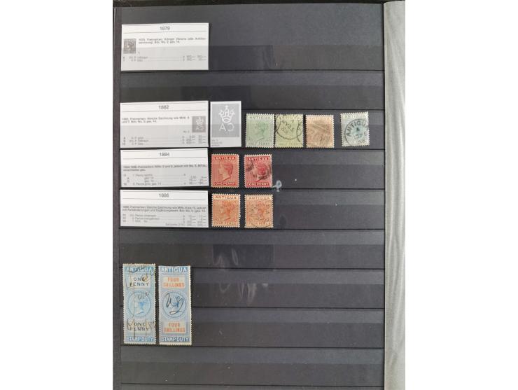 1860/1900 (ca.), Antigua to Grenada, substantial unused and used collection neatly housed in one stockbook, incl. officials a