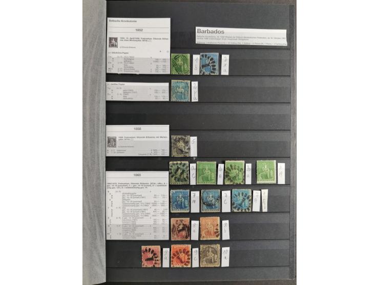 1860/1900 (ca.), Antigua to Grenada, substantial unused and used collection neatly housed in one stockbook, incl. officials a