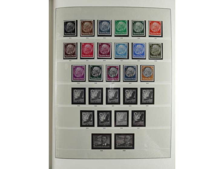 1933/45, mostly mint never hinged collection with complete issues in preprinted album, plus second album with Bohemia and Mor