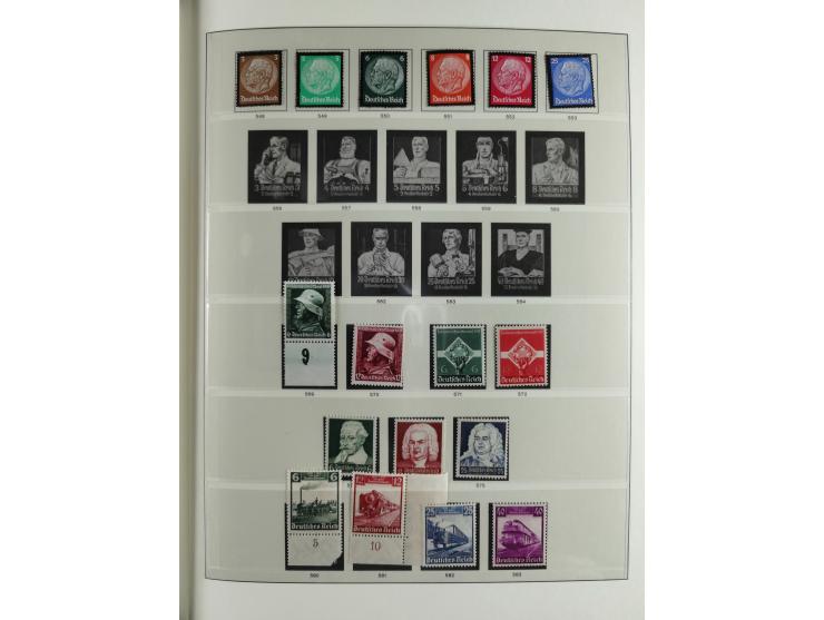 1933/45, mostly mint never hinged collection with complete issues in preprinted album, plus second album with Bohemia and Mor