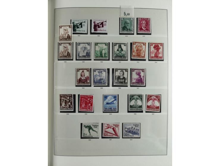 1933/45, mostly mint never hinged collection with complete issues in preprinted album, plus second album with Bohemia and Mor