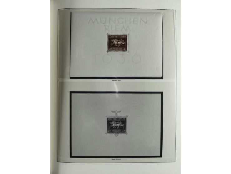 1933/45, mostly mint never hinged collection with complete issues in preprinted album, plus second album with Bohemia and Mor