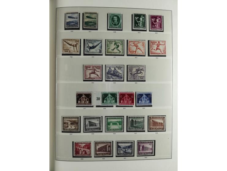 1933/45, mostly mint never hinged collection with complete issues in preprinted album, plus second album with Bohemia and Mor