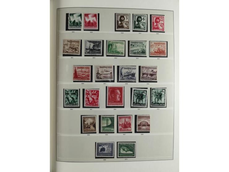 1933/45, mostly mint never hinged collection with complete issues in preprinted album, plus second album with Bohemia and Mor