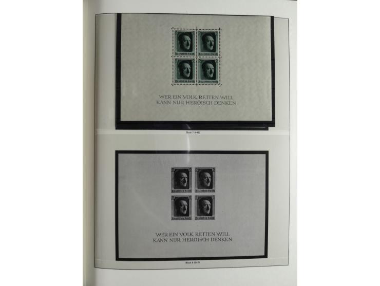 1933/45, mostly mint never hinged collection with complete issues in preprinted album, plus second album with Bohemia and Mor