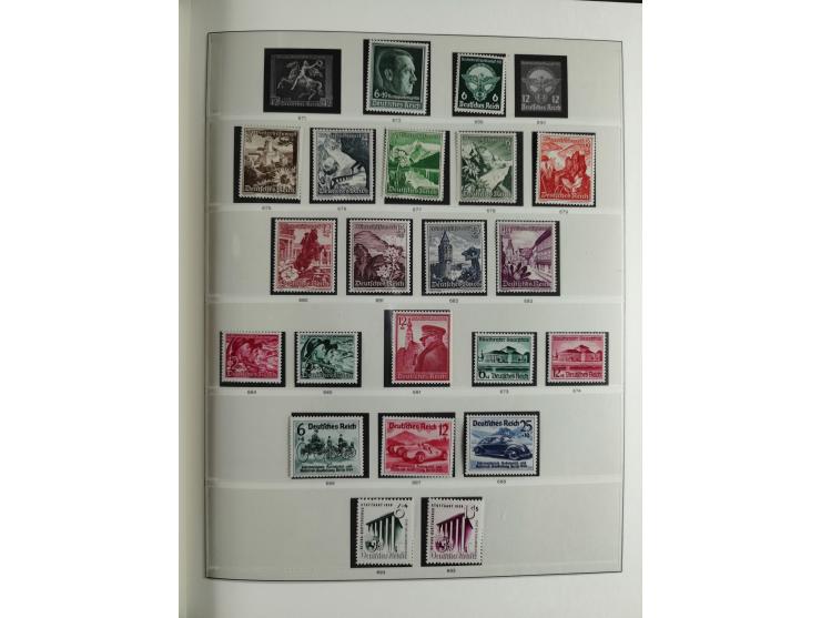 1933/45, mostly mint never hinged collection with complete issues in preprinted album, plus second album with Bohemia and Mor