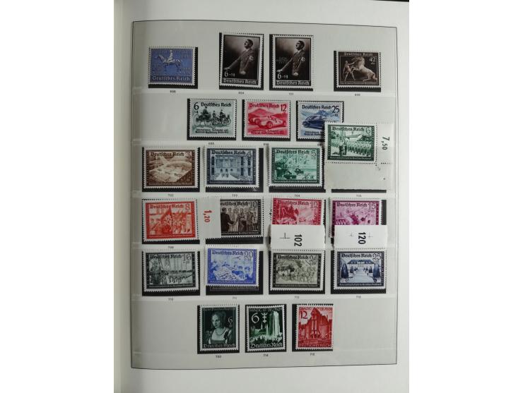 1933/45, mostly mint never hinged collection with complete issues in preprinted album, plus second album with Bohemia and Mor