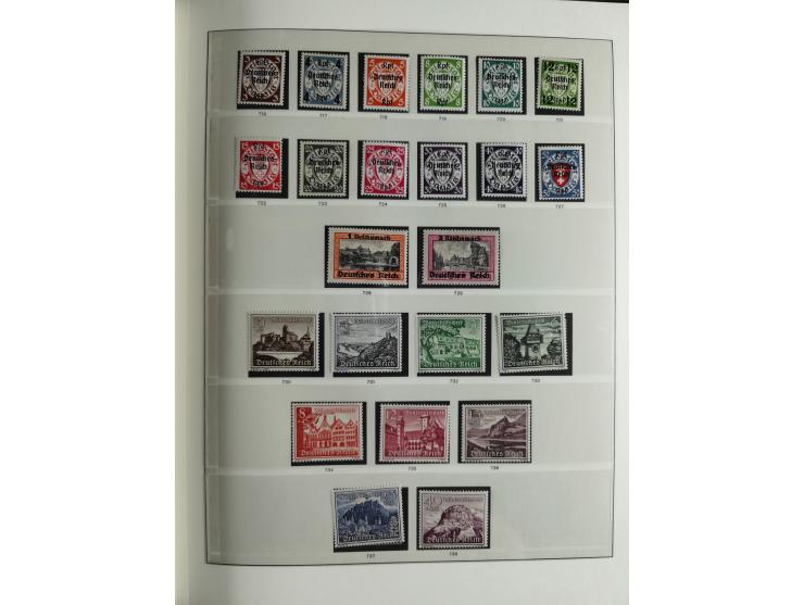 1933/45, mostly mint never hinged collection with complete issues in preprinted album, plus second album with Bohemia and Mor