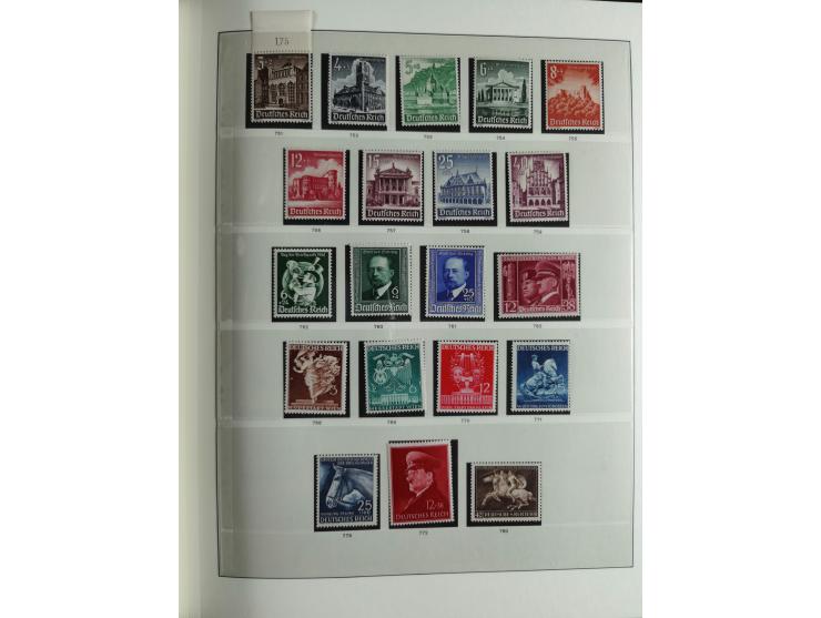 1933/45, mostly mint never hinged collection with complete issues in preprinted album, plus second album with Bohemia and Mor