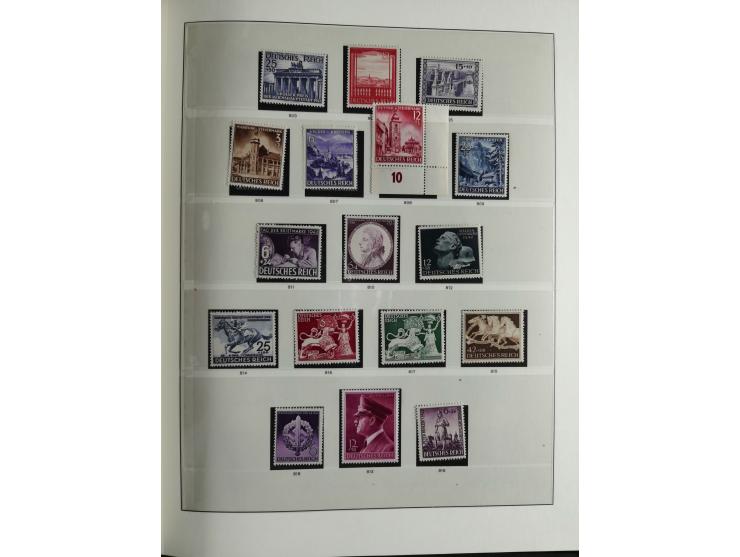 1933/45, mostly mint never hinged collection with complete issues in preprinted album, plus second album with Bohemia and Mor