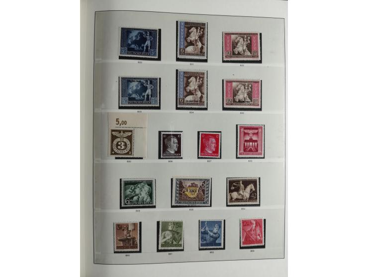 1933/45, mostly mint never hinged collection with complete issues in preprinted album, plus second album with Bohemia and Mor