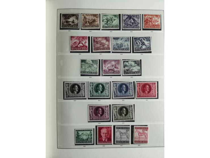 1933/45, mostly mint never hinged collection with complete issues in preprinted album, plus second album with Bohemia and Mor