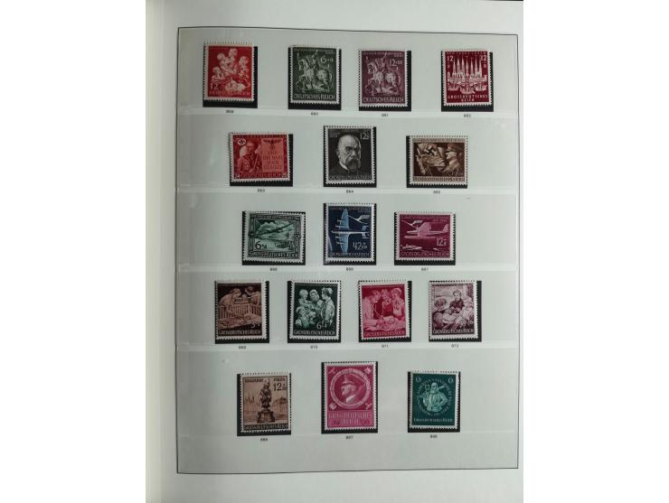 1933/45, mostly mint never hinged collection with complete issues in preprinted album, plus second album with Bohemia and Mor