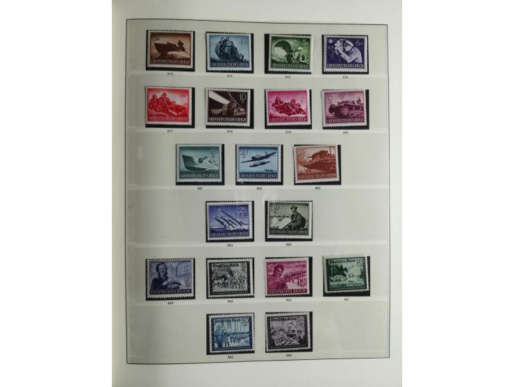 1933/45, mostly mint never hinged collection with complete issues in preprinted album, plus second album with Bohemia and Mor