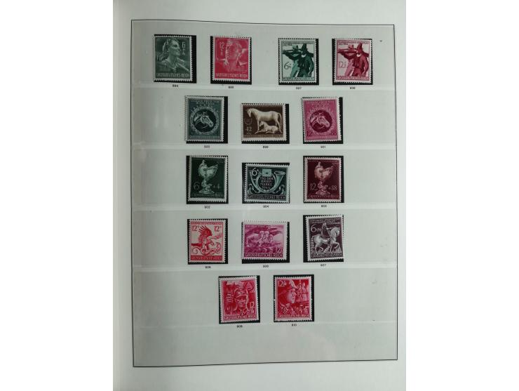 1933/45, mostly mint never hinged collection with complete issues in preprinted album, plus second album with Bohemia and Mor