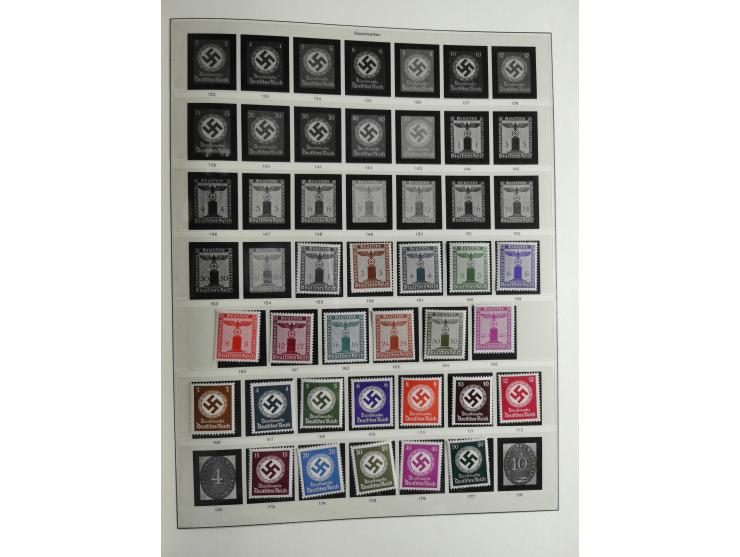 1933/45, mostly mint never hinged collection with complete issues in preprinted album, plus second album with Bohemia and Mor