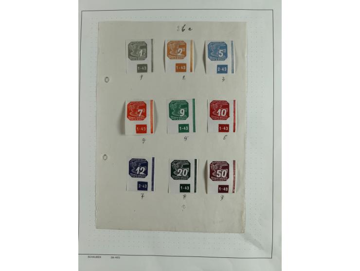 1933/45, mostly mint never hinged collection with complete issues in preprinted album, plus second album with Bohemia and Mor