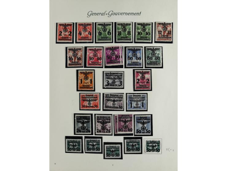 1933/45, mostly mint never hinged collection with complete issues in preprinted album, plus second album with Bohemia and Mor