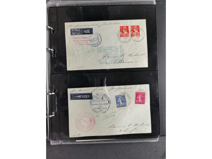 1933/45, interesting collection with 55 entire items, including 29 rocket mail covers and cards German Reich (8 x autograph G