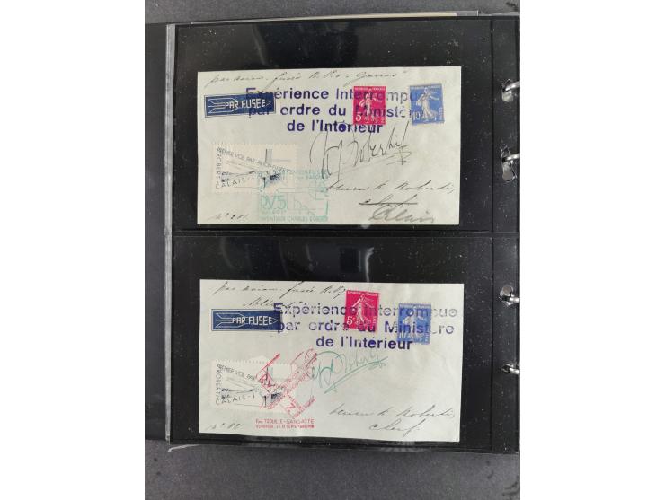 1933/45, interesting collection with 55 entire items, including 29 rocket mail covers and cards German Reich (8 x autograph G