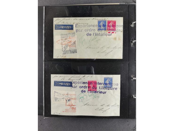 1933/45, interesting collection with 55 entire items, including 29 rocket mail covers and cards German Reich (8 x autograph G