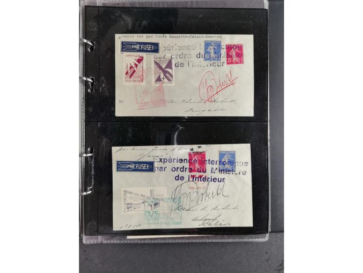 1933/45, interesting collection with 55 entire items, including 29 rocket mail covers and cards German Reich (8 x autograph G