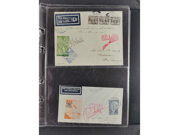 1933/45, interesting collection with 55 entire items, including 29 rocket mail covers and cards German Reich (8 x autograph G