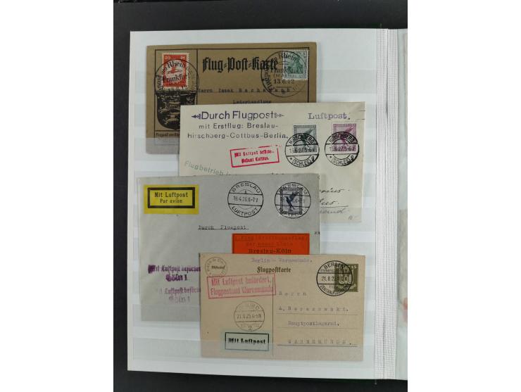 1912/53, very interesting group of over 320 entire items, including many ILA, yellow and green dog, Bavarian air-mail, E.EL.P