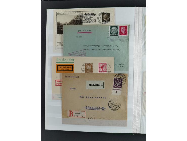 1912/53, very interesting group of over 320 entire items, including many ILA, yellow and green dog, Bavarian air-mail, E.EL.P