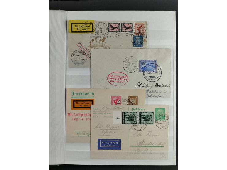 1912/53, very interesting group of over 320 entire items, including many ILA, yellow and green dog, Bavarian air-mail, E.EL.P