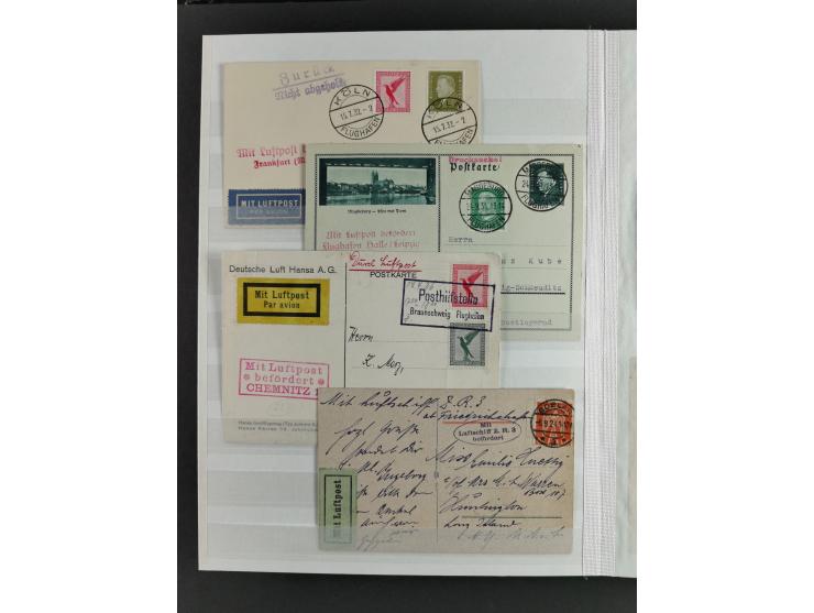 1912/53, very interesting group of over 320 entire items, including many ILA, yellow and green dog, Bavarian air-mail, E.EL.P