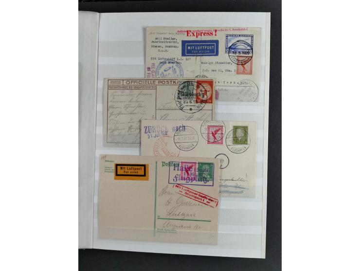 1912/53, very interesting group of over 320 entire items, including many ILA, yellow and green dog, Bavarian air-mail, E.EL.P