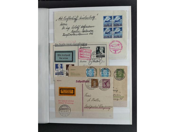 1912/53, very interesting group of over 320 entire items, including many ILA, yellow and green dog, Bavarian air-mail, E.EL.P