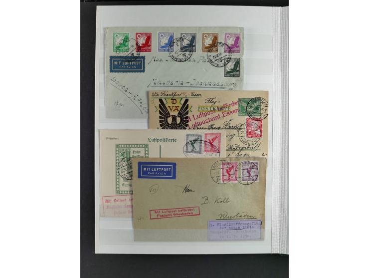 1912/53, very interesting group of over 320 entire items, including many ILA, yellow and green dog, Bavarian air-mail, E.EL.P