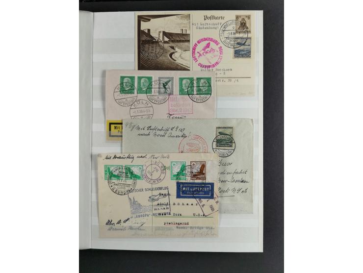 1912/53, very interesting group of over 320 entire items, including many ILA, yellow and green dog, Bavarian air-mail, E.EL.P