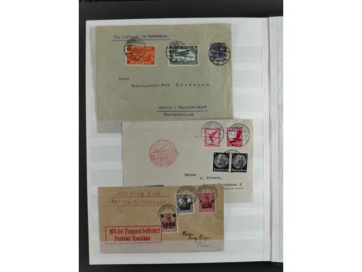 1912/53, very interesting group of over 320 entire items, including many ILA, yellow and green dog, Bavarian air-mail, E.EL.P