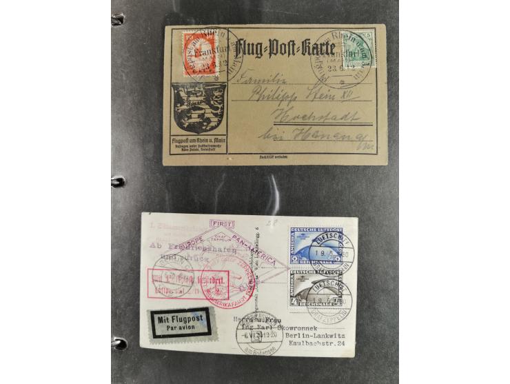 1912/53, very interesting group of over 320 entire items, including many ILA, yellow and green dog, Bavarian air-mail, E.EL.P