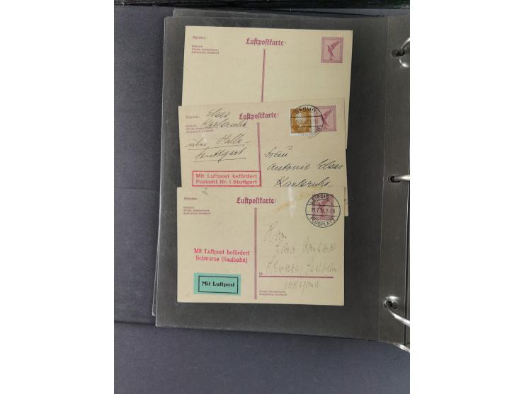 1912/53, very interesting group of over 320 entire items, including many ILA, yellow and green dog, Bavarian air-mail, E.EL.P