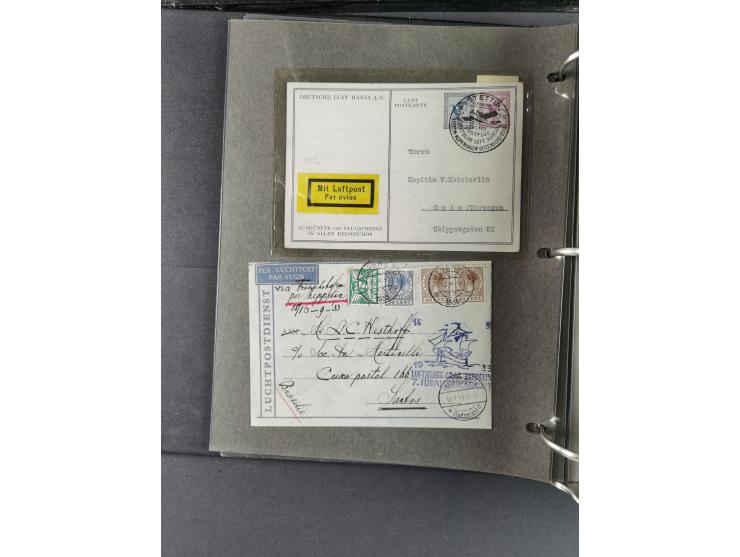1912/53, very interesting group of over 320 entire items, including many ILA, yellow and green dog, Bavarian air-mail, E.EL.P