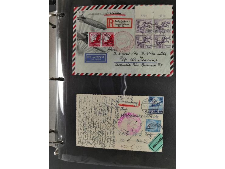 1912/53, very interesting group of over 320 entire items, including many ILA, yellow and green dog, Bavarian air-mail, E.EL.P