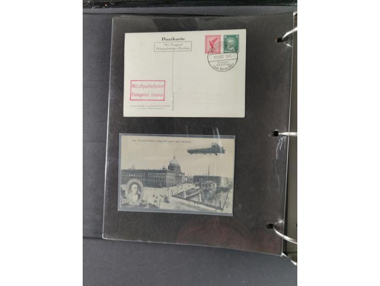 1912/53, very interesting group of over 320 entire items, including many ILA, yellow and green dog, Bavarian air-mail, E.EL.P