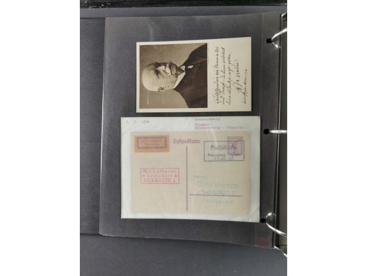 1912/53, very interesting group of over 320 entire items, including many ILA, yellow and green dog, Bavarian air-mail, E.EL.P