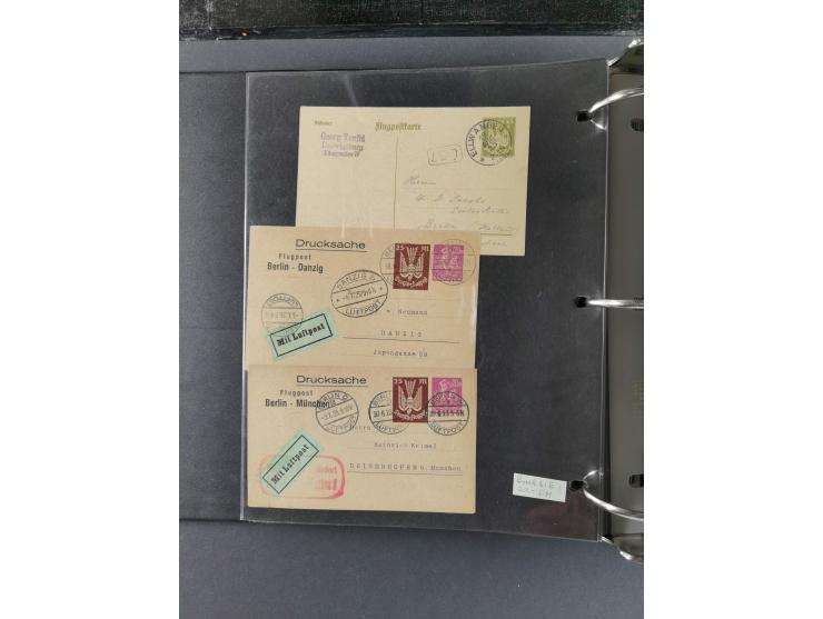 1912/53, very interesting group of over 320 entire items, including many ILA, yellow and green dog, Bavarian air-mail, E.EL.P
