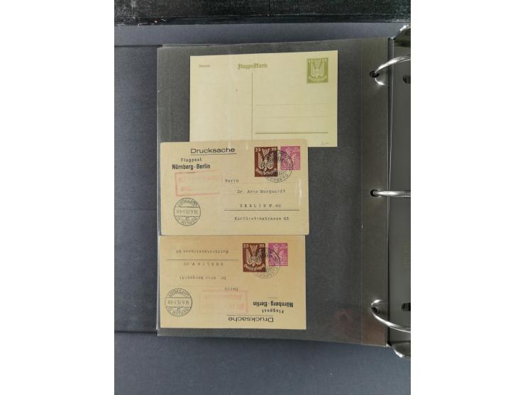 1912/53, very interesting group of over 320 entire items, including many ILA, yellow and green dog, Bavarian air-mail, E.EL.P