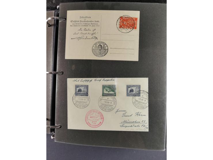 1912/53, very interesting group of over 320 entire items, including many ILA, yellow and green dog, Bavarian air-mail, E.EL.P